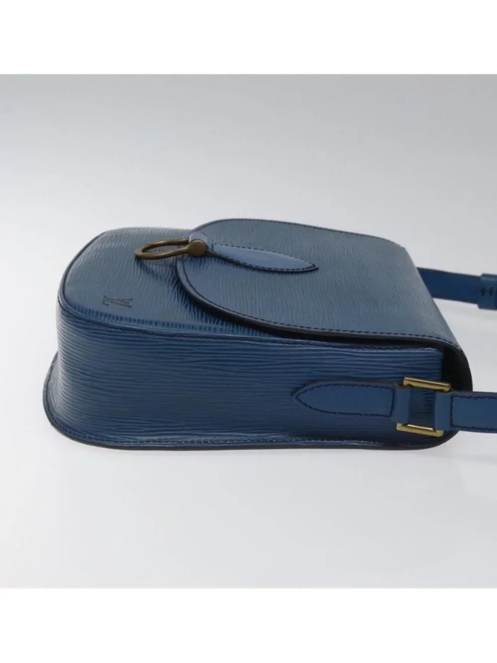 Authentic LOUIS VUITTON Epi Saint Cloud GM Shoulder Bag Toledo Blue M52195 LV
